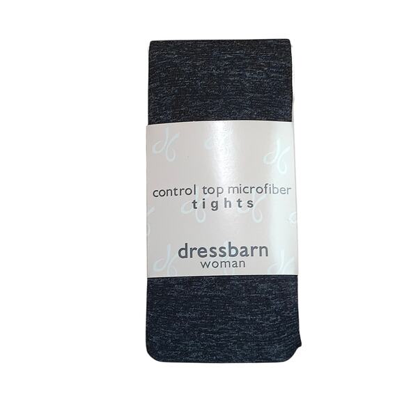 Dress Barn Tight Style Control Top Tights Microfiber Womens Plus Size 3X-4X Grey - Picture 1 of 3